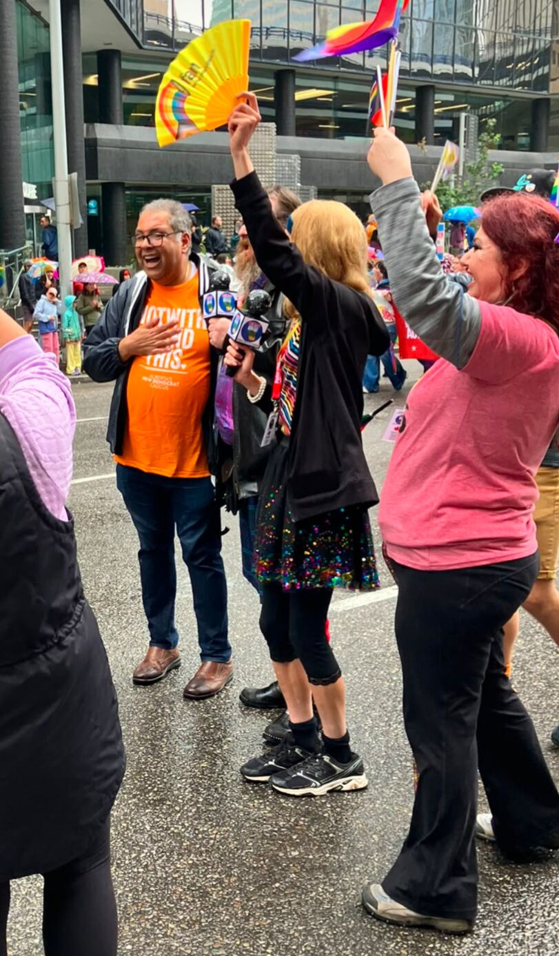 Crowd at the Calgary Pride Parade
